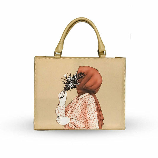 Ingrid Hijab Printed Handbag ( Skin )