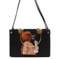 Aria Girl Printed Cross Body Bag ( Black )