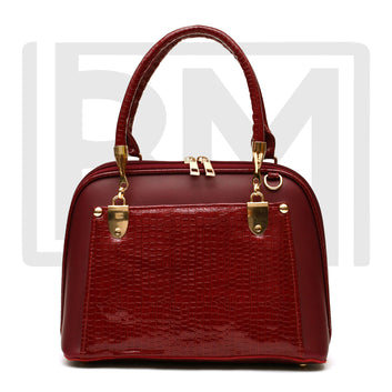 Women D Shape handbag ( Mehroon )
