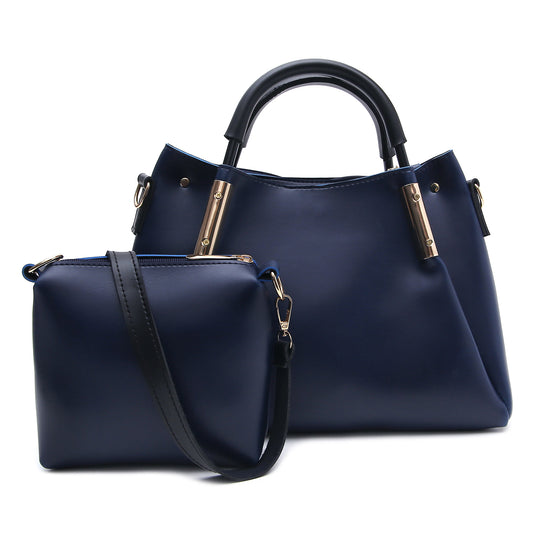 Women Raven 2 Pcs Handbag ( Blue )