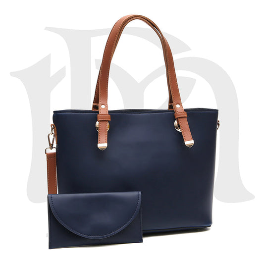 Women Drawstring Handbag ( Blue )